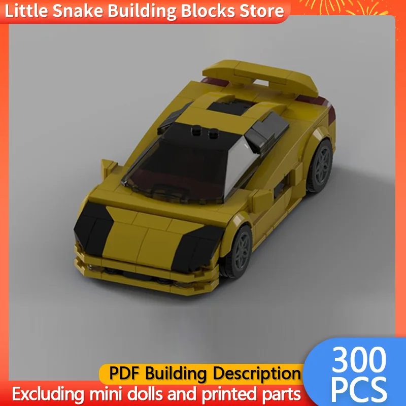 Speed Racing Car Model MOC Building Bricks Cala Top Tier Sports Car Modular Technology Children Holiday Gifts Assemble Toys Suit