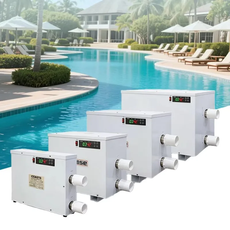 High-Efficiency Stainless Steel Electric 8KW 220V/380V CE Certified Inverter Heat Pump Portable Swimming Pool Heater