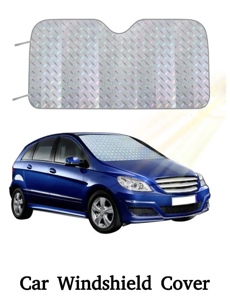 Auto Schneedecke Front Windschutz scheibe Sonnenschutz Sonnenschutz Abdeckung Autoteile Platz sparen Windschutz scheibe Abdeckung für Auto Geländewagen 140cm x 70cm