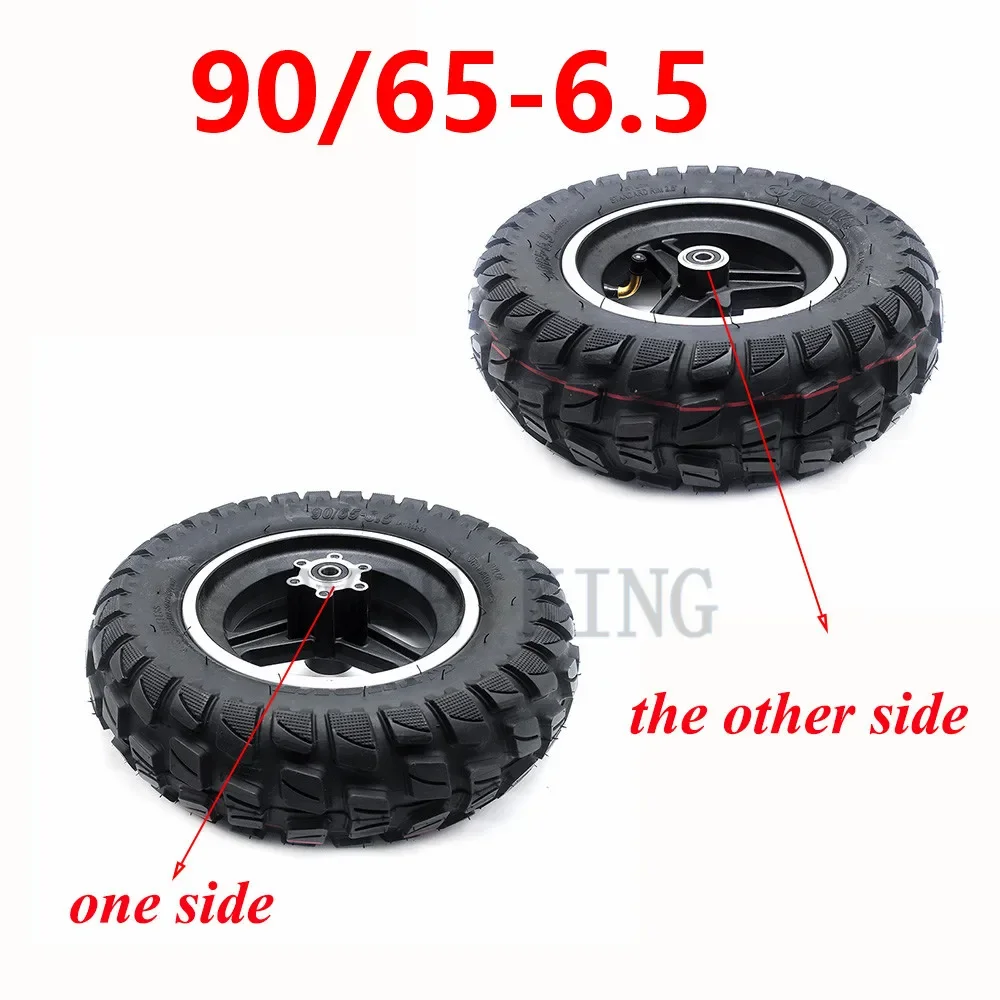 90/65-6.5 TUOVT tubeless Wheel Tyre 11 Inch Vacuum Tire with Alloy Hub/rim for Electric Scooter Accessories