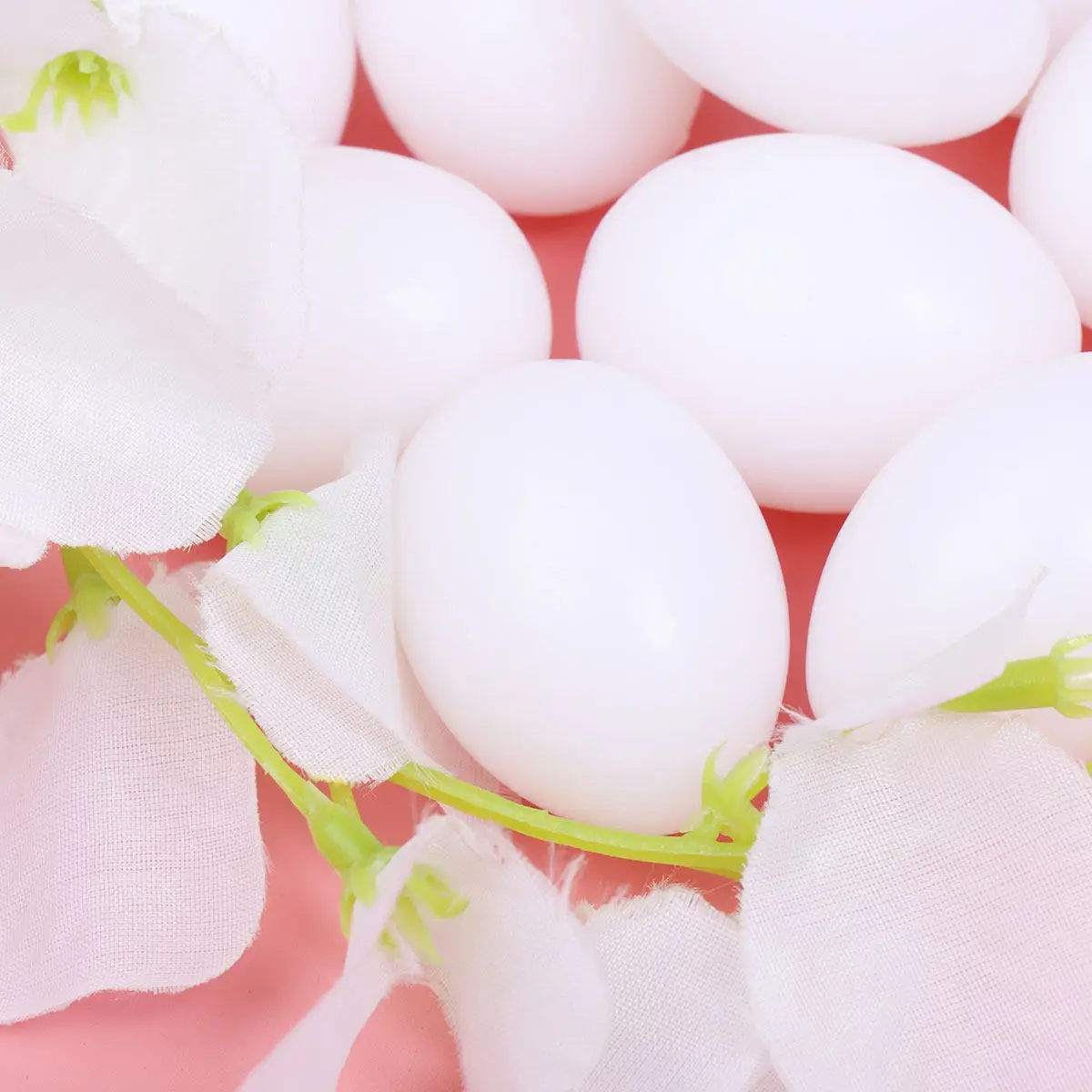 

50Pcs Graffiti Style Fake Carrier Pigeon Eggs Material Smooth Surface Lifelike Design Creative Funny Home Store Decor