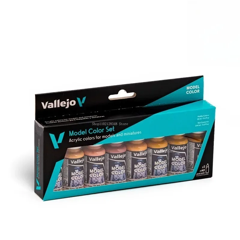 18Ml Spain AV70124/72298 Classic Skin Color Paint 8/16Color Set DIY Car/Boat/Military Model Decorative Coloring Paint Pigment