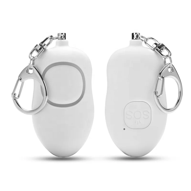 6Colors Rechargeable Personal Alarm 140db Wolf Protector Strong Light Flashlight LED Light Women Self Defense Keychain Security