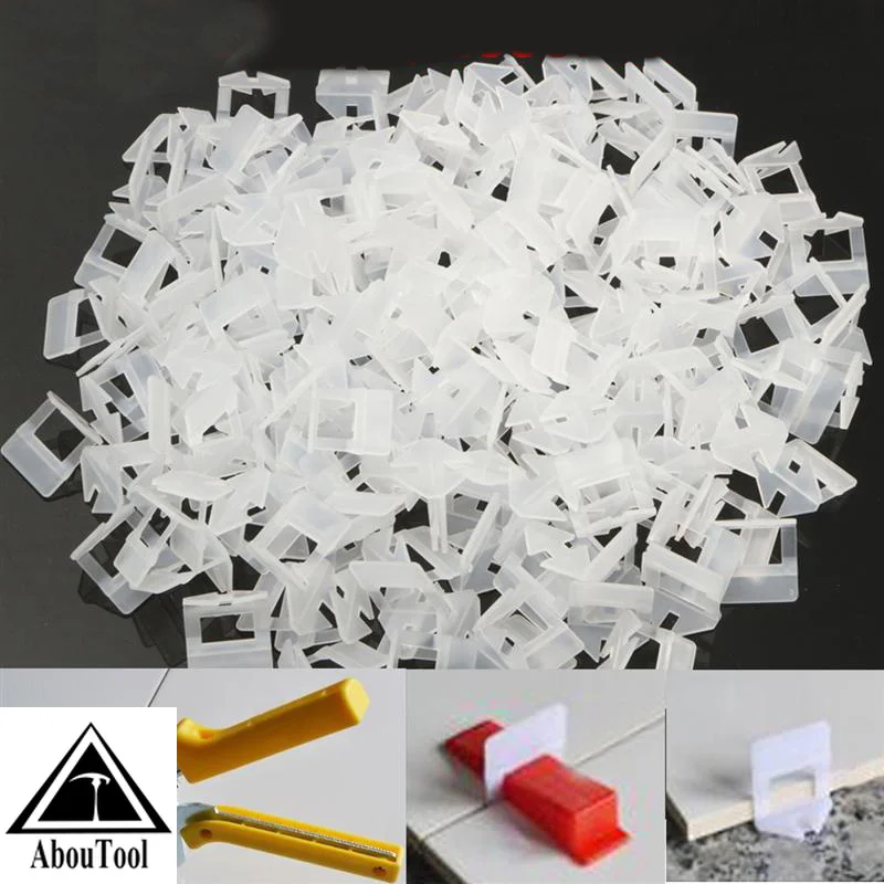 100PCS Tile Leveling System Clips Spacer PE Material Spacers for Ceramic Wall Tile Leveling Construction Tools  Building Tools