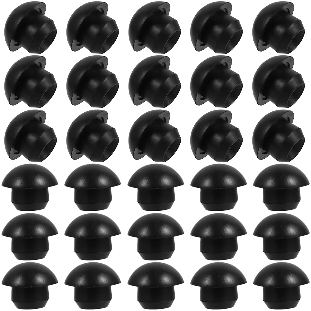 

40 Pcs Plug Oil Reservoir Plugs Filler Floor Horizontal Rubber Bottle Black