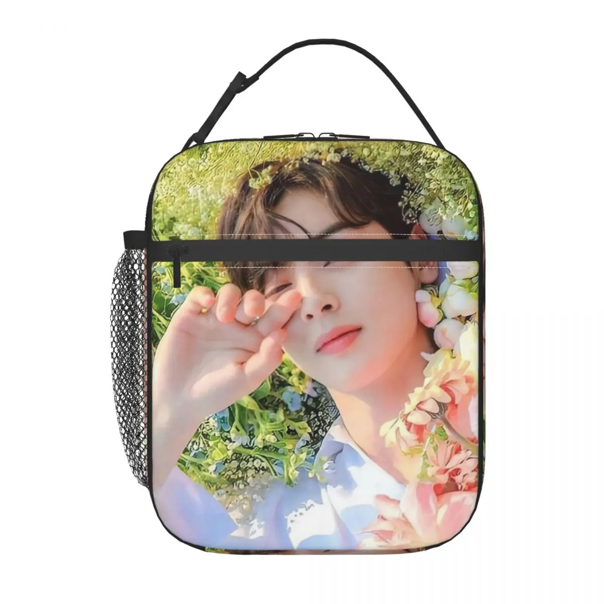 Idol Cha Eun Woo Thermal Insulated Lunch Bag for School ASTRO Portable Bento Box Thermal Cooler Food Box