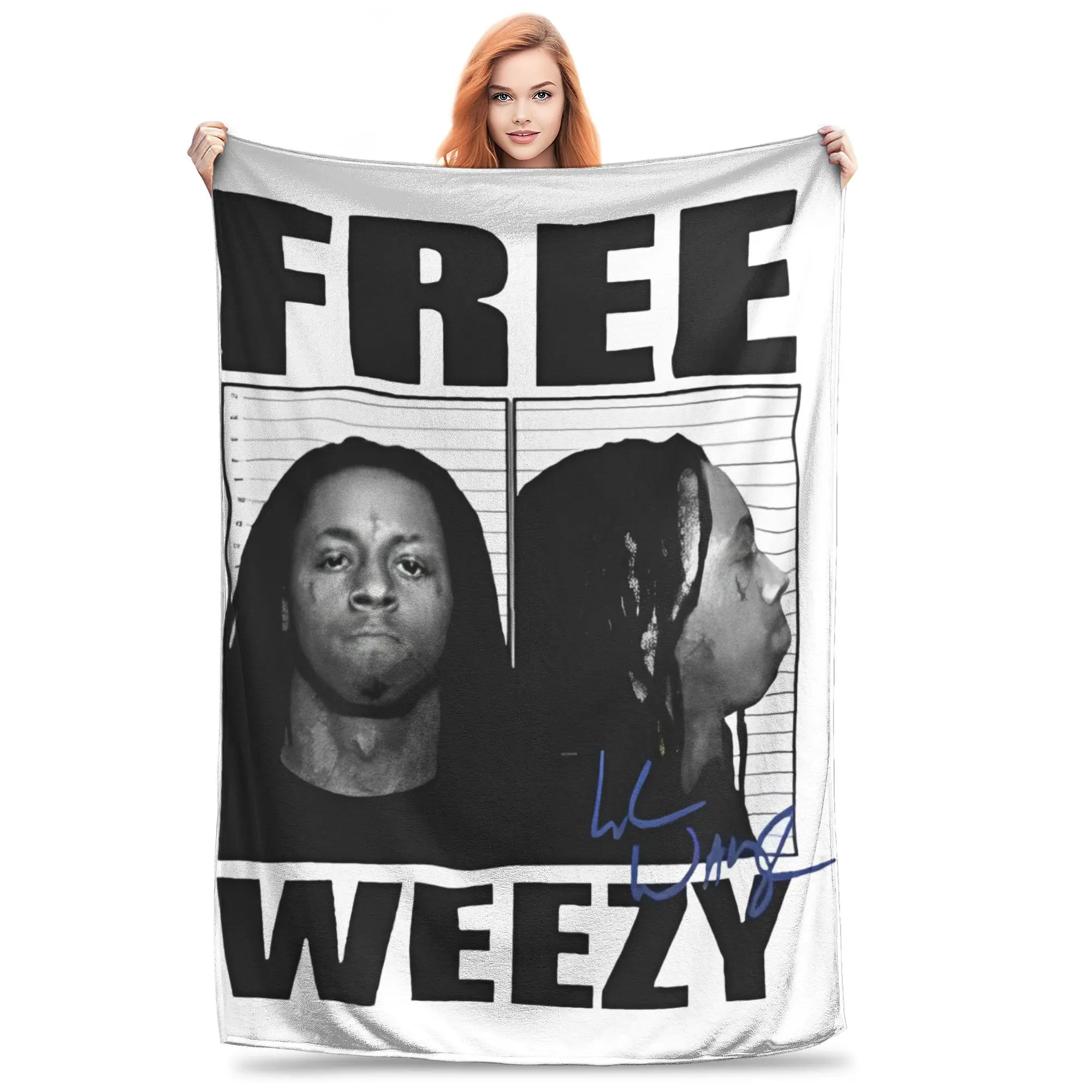 free weezy hip hop Lil Wayne  Accessories Blankets Soft Velvet  Throw Blanket Comfortable Rug Piece