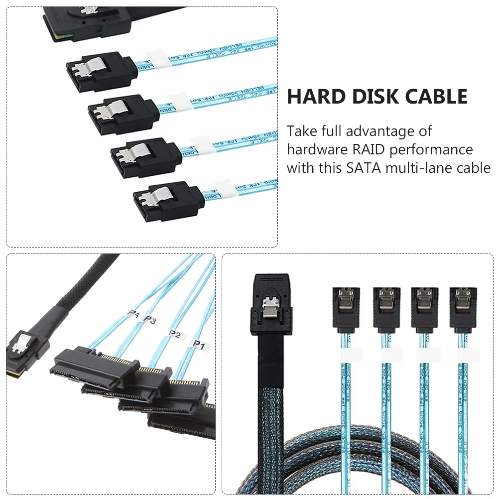 

Mini 4 Cable 0.5m Slim Ribbon Hard Disk Adapter Cable Pcie Controller Connector Computer Accessory