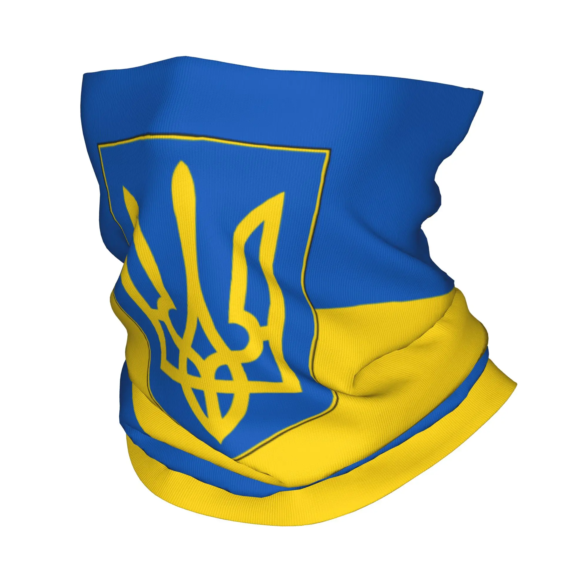 

Custom Flag of Ukraine Bandana Neck Gaiter UV Protection Face Scarf Cover Men Women Patriotic Headband Tube Balaclava