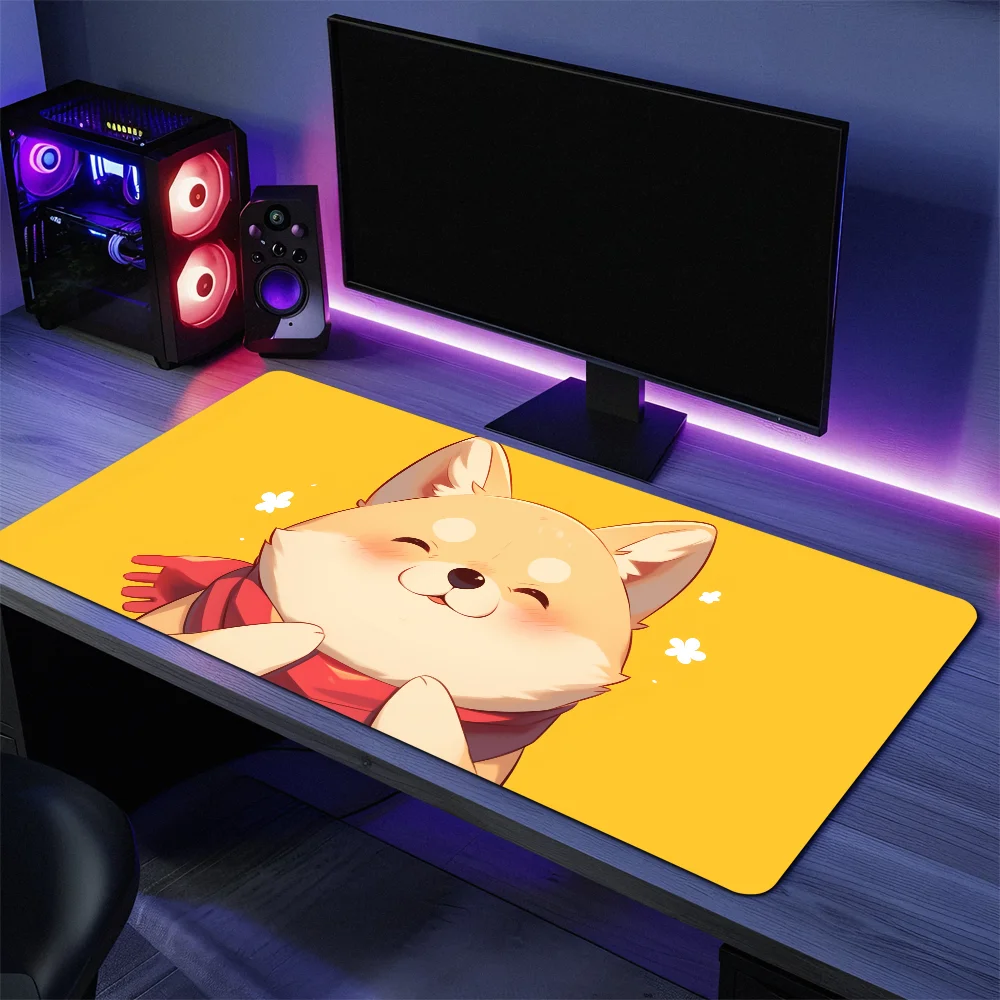 

Mousepads Non-slip Kawaii Lockedge Shiba Office Student Gaming Cute Thickened Large Writing Pad Inu Cushion Mouse Pad