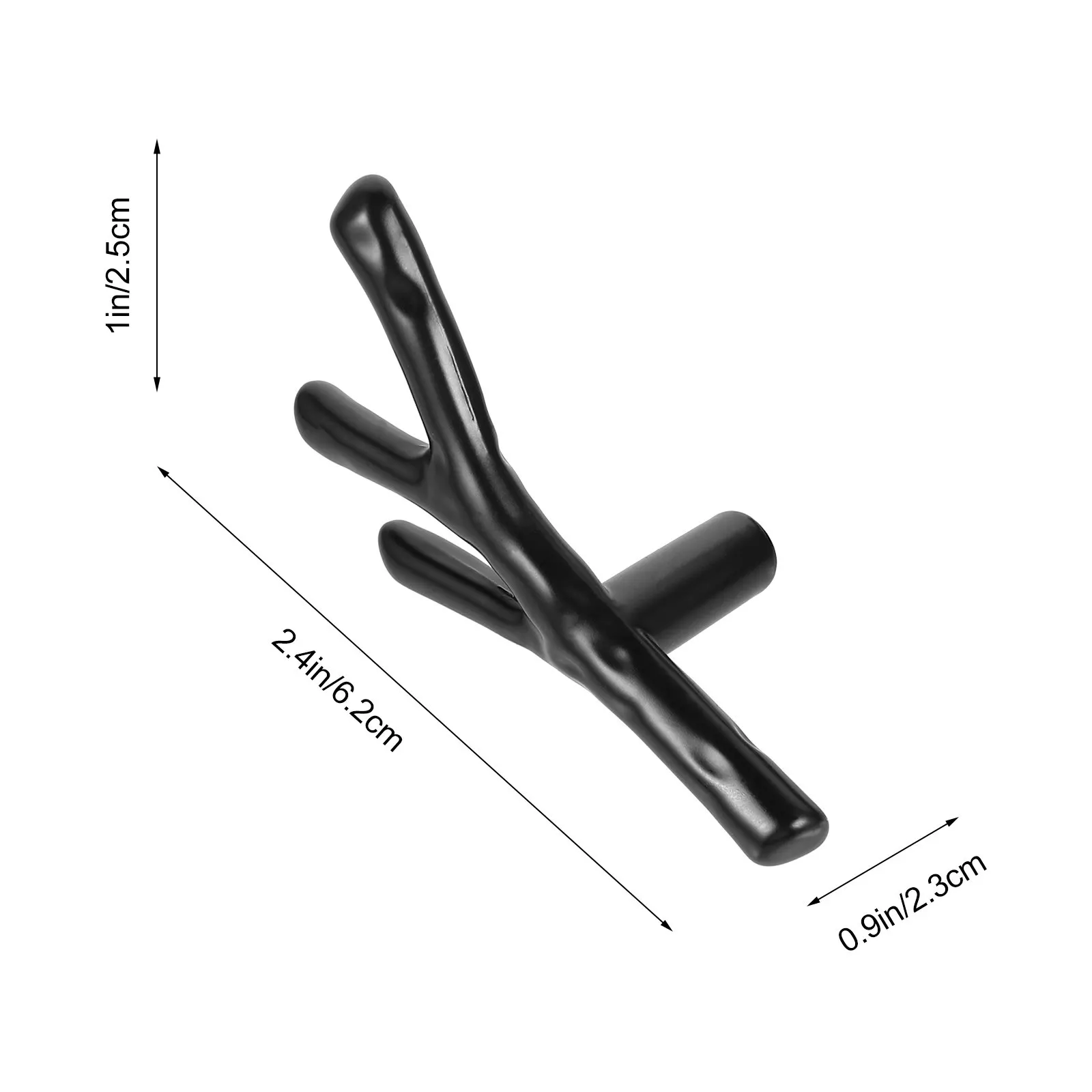 1Set Branch Handle Zinc Alloy Long-Lasting European Style Cabinet Drawer Pull Handle Wardrobe Zinc Alloy Grip Cupboard Door Knob