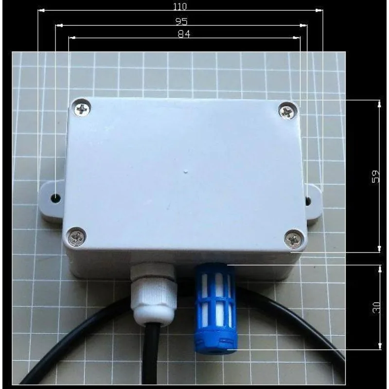 Temperature, humidity, and pressure sensor transmitter w-aterproof DS18B20 RS485 Modbus