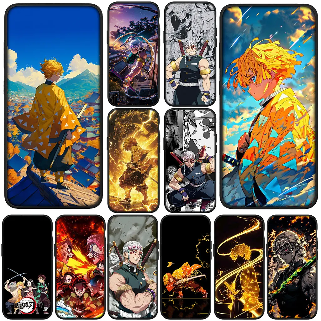 Для Samsung Galaxy S25 S24 S23 Fe Ultra Plus S7 Edge A05 A06 A16 A55 A15 A35 Чехол Demon Slayer Agatsuma Zenitsu Uzui Tengen Для Samsung Galaxy S25 S24 S23 Fe Ultra Plus S7 Edge A05 A06 A16 A55 A15 A35 Чехол Demon Slayer Agatsuma Zenitsu Uzui Tengen