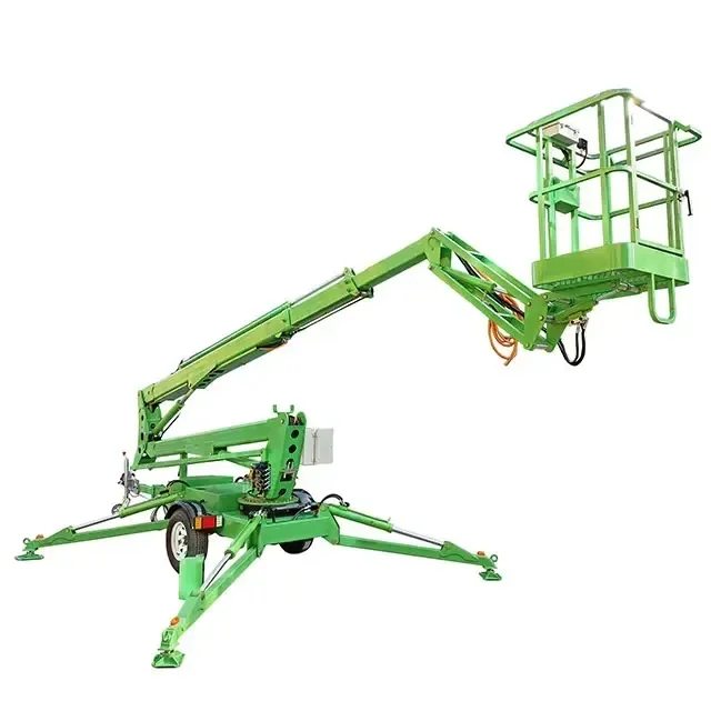 New Hot Selling Mobile Portable Aluminum Cherry Picker 22m Four-wheel Dive Lift Table Electric Aerial