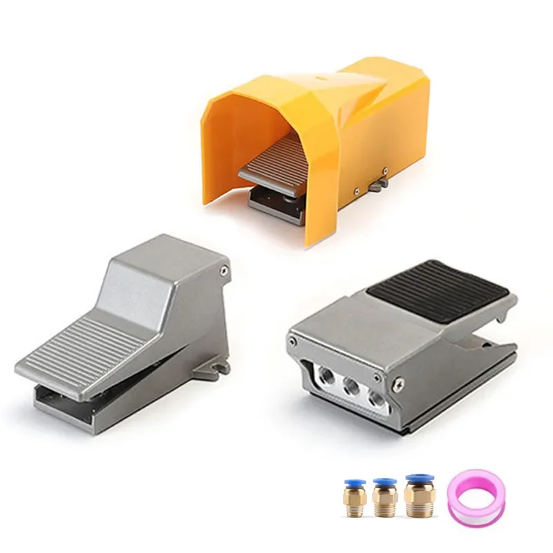 HLH FV320 FV420 4F210-08 With Lock Cylinder Control Switch 2 Position 5 Way Air Pneumatic Foot Pedal Reversing Valve