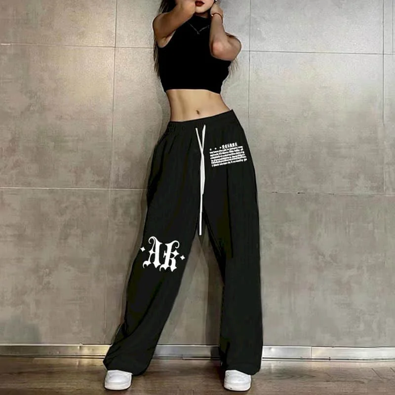 

Women Pants Hiphop Sweatpants Loose Casual Leggings American Clothes Y2k Jazz Trousers Korean Fashion Streetwear Women Clothing