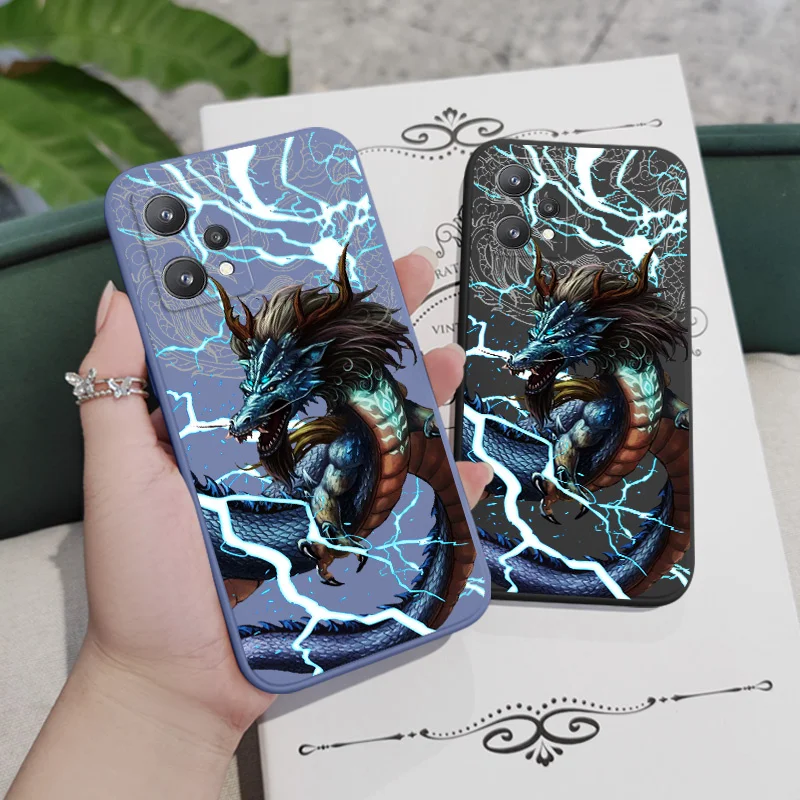 حافظة هاتف من رادن دراجون كينغ لهواتف OPPO Realme 10 9 9i 8 8i 7 7i 6 Pro Plus C30 C31 C35 C1 C11 C12 C15 C20 C21Y C25 C25S #5