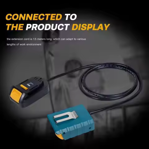 Battery Tool Extension Cord Battery Adapter For Makita For Bosch For Milwaukee For DeWalt 18V Battery Tool
