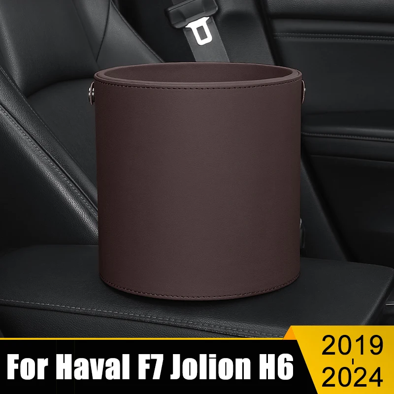 

For Haval F7 F7X Jolion H6 3rd Gen GT DHT-PHEV 2019 2020 2021 2022 2023 2024 Car Circular Trash Can Garbage Cover Pocket Dustbin