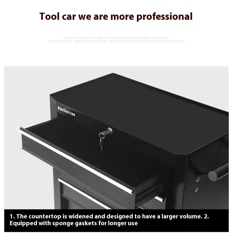 Cabinet Trolley Maintenance Workshop Parts Cabinet Iron  7 Drawers Multifunctional Auto Repair Tool Car Storage Box Mobile Tool