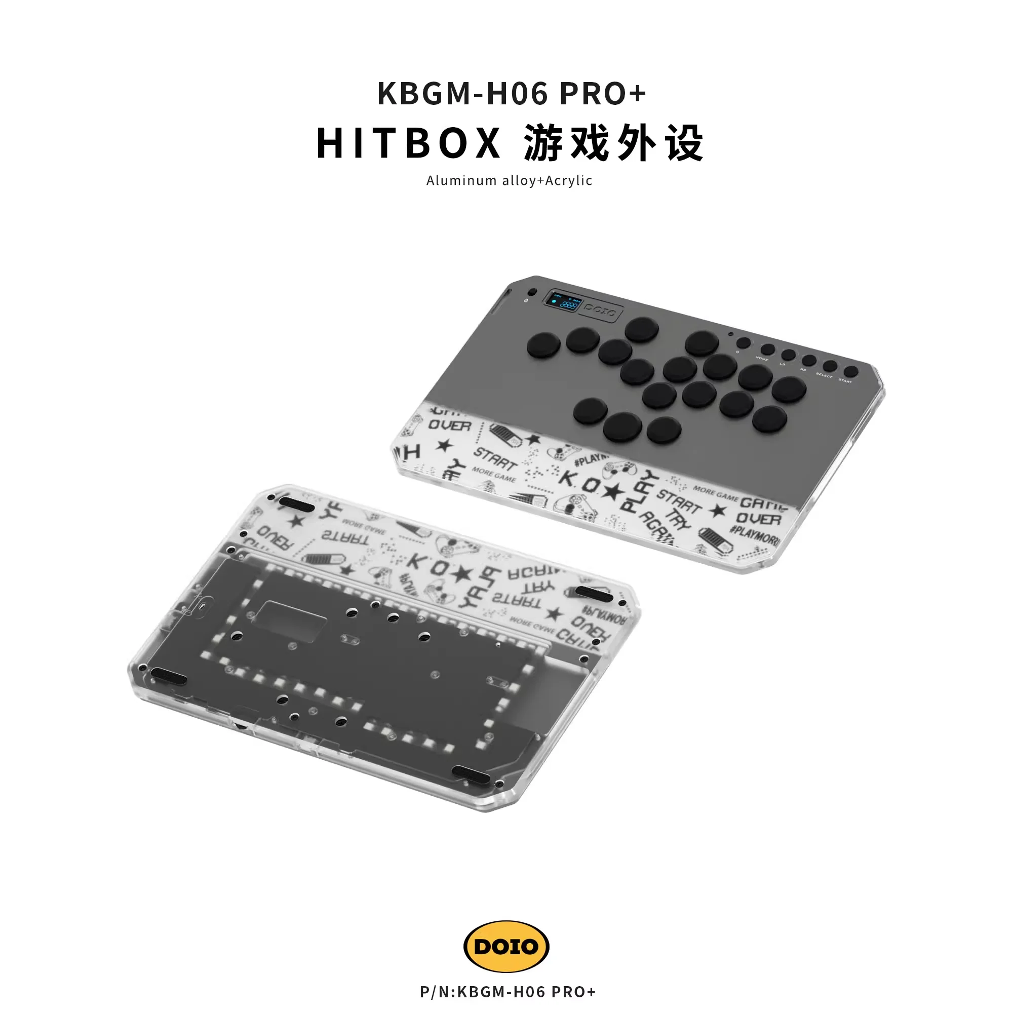 DOIO KBGM-H06 PRO+ Wireless Gaming Mini Keyboard 2.4G