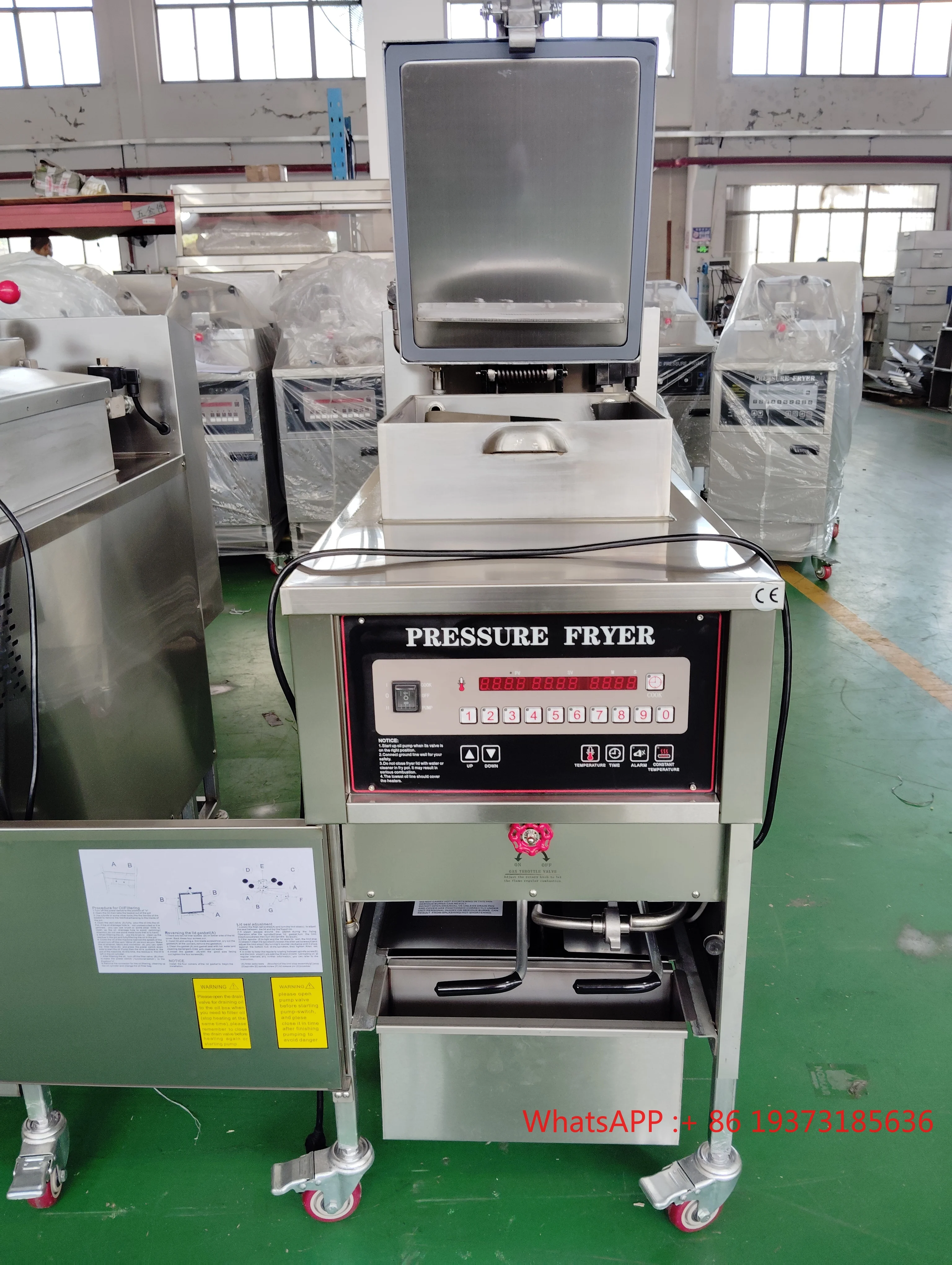 Commercial Deep Electric Gas High Quality CE ISO Henny Penny Broaster Pressure Fryer Broaster Chicken Fryer for Sale view 3