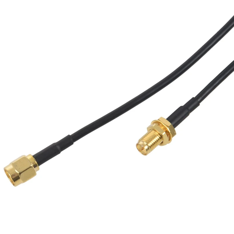 2X WIFI Antenne Câble D'extension RP-SMA Mâle À RP-SMA Femelle RF Connecteur Adaptateur RGAnth2 M