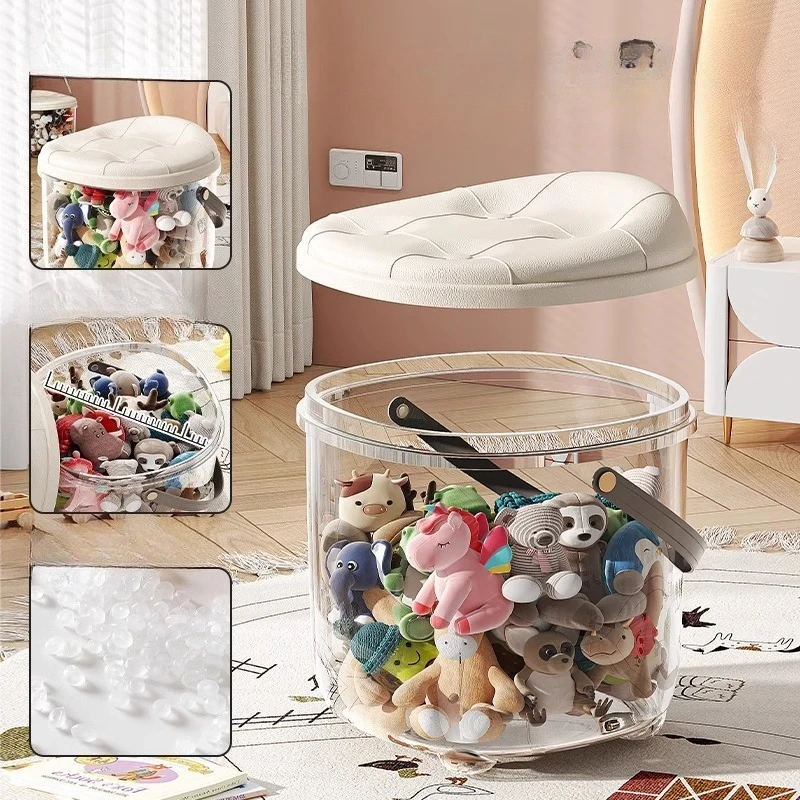 

Outdoor Storage Stool Waterproof Patio Garden Storage Ottoman Seat Multifunctional Portable Foldable Stackable Toy Storage Bench