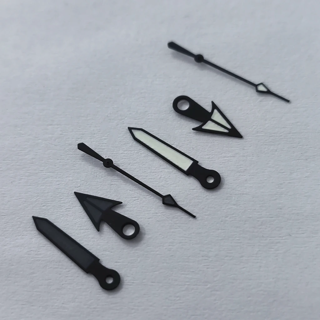 High Quality NH35 NH36 7S26 7S36 4R35 4R36 Silver Gold Rose Gold Black Red Blue Watch Hands With Green Luminous