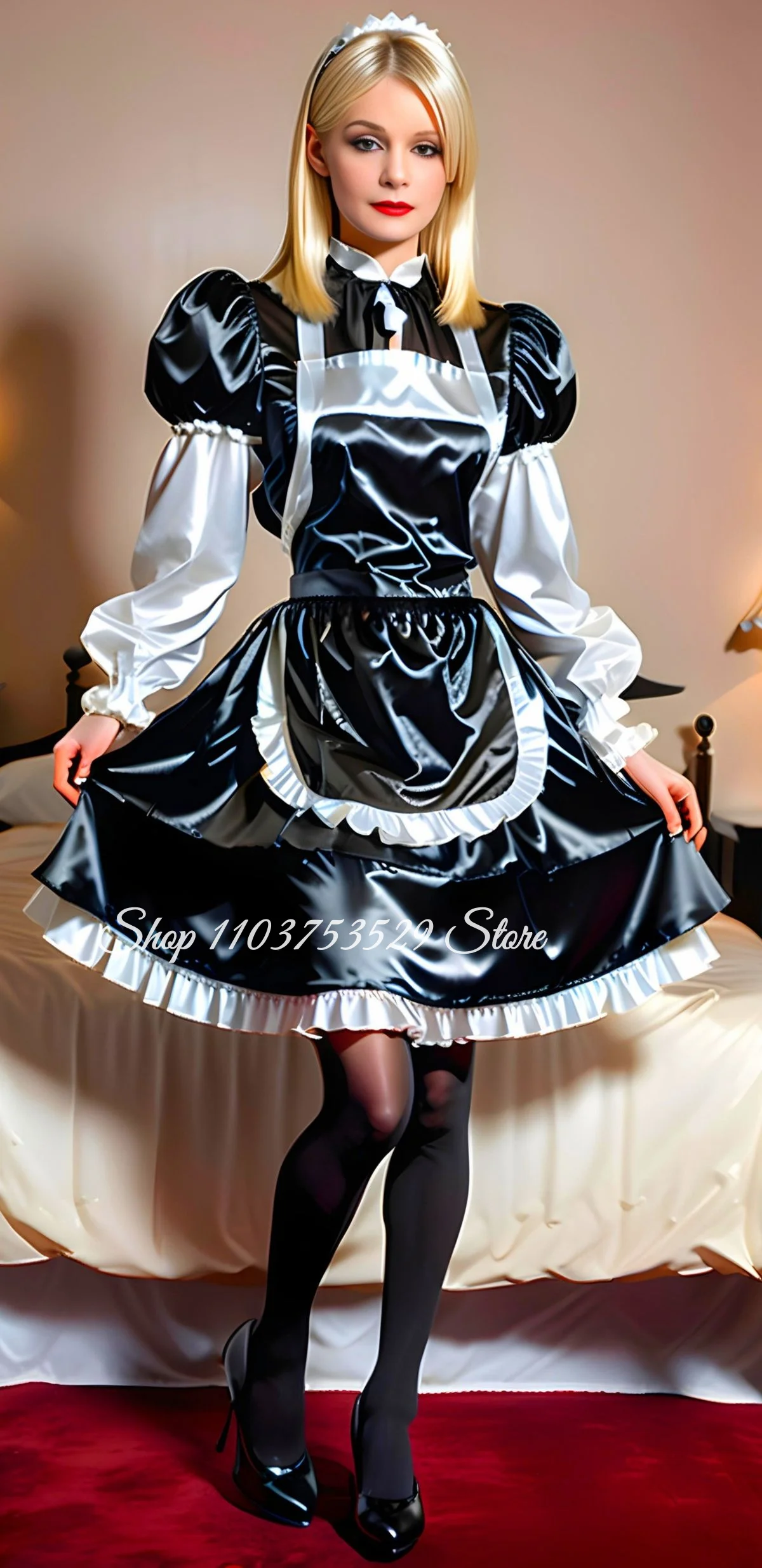 Maßgeschneidertes Vintage viktorianisches Ballkleid Cosplay Maid Kleid Abendkleid besondere Anlässe Ballkleid Schulballkleid