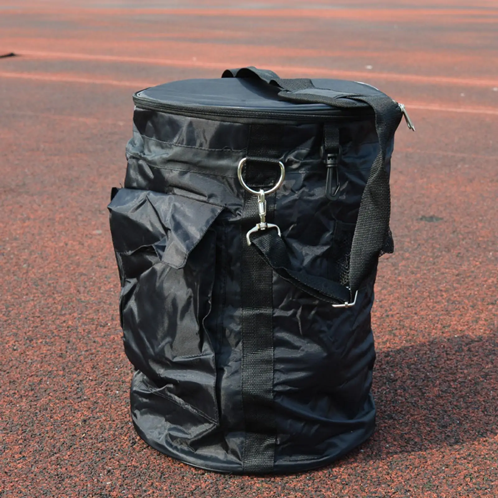 

Корзина для теннисных мячей из нейлона с несколькими карманами, держатель для пиклбола, сумка для хранения большой вместимости для занятий спортом на открытом воздухе