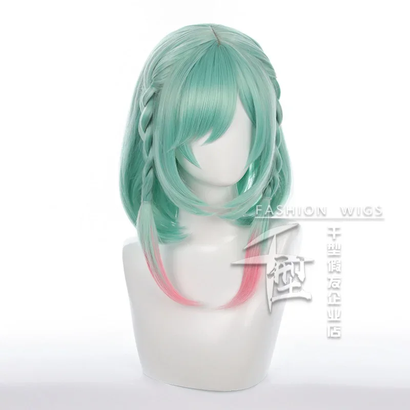 Honor Of Kings Arena Of Valor 5v5 Arena Game Cosplay Yao Wig Green And Golden Anime Costume Synthetic Wig