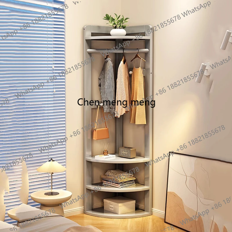 Wooden Wardrobes Coat Racks Storage Standing Organizer Minimalist Coat Racks Garment Hanging Floor Perchero Hallway Furniture
