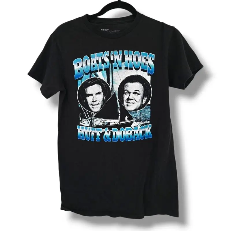 Step Brothers Boats N Hoes Grafik-T-Shirt Film-Comedy-T-Shirt Größe S