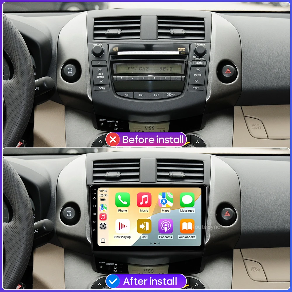 Car Multimedia Player For Toyota RAV4 3 XA30 2005 - 2016 Android 16 Radio Carplay Auto 2din GPS Navigation Stereo Video WIFI DSP