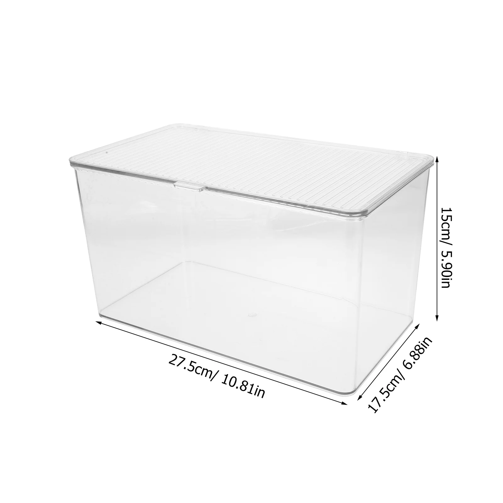 صندوق تخزين أكريليك شفاف بسعة كبيرة لمنظم شارة الرسوم المتحركة وحقيبة عرض شفافة ومنظم بلاستيكي شفاف للمنزل #3