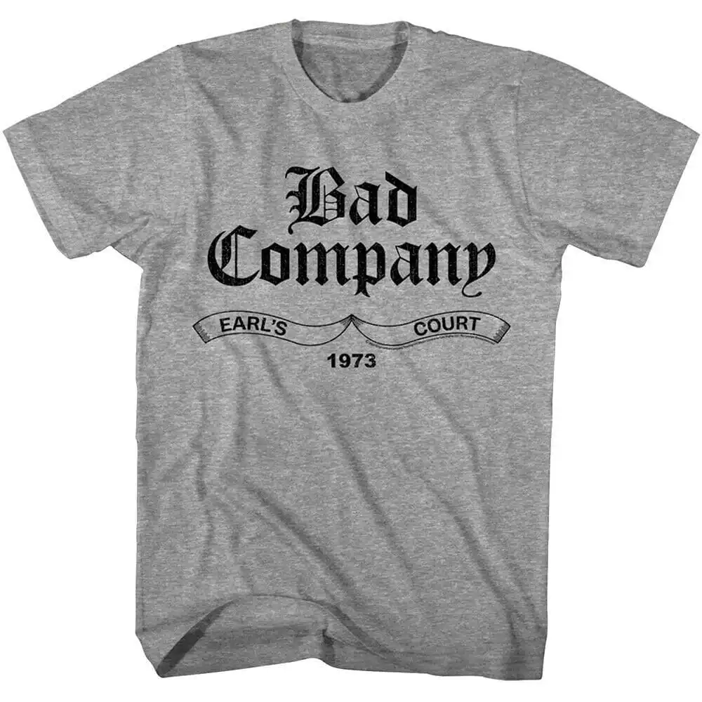 Bad Company T Shirt Earls Court London 1973 Logo Men's Retro