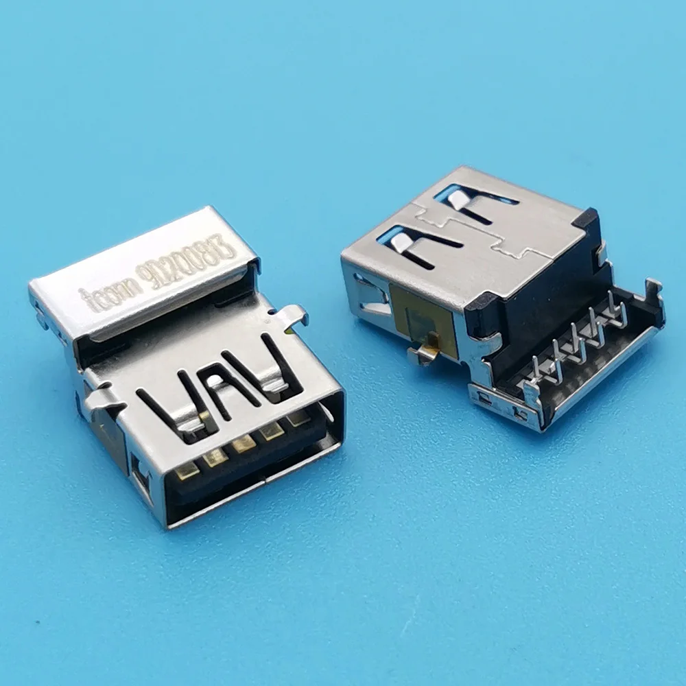 5 uds USB3.0 tipo A puerto hembra conector de soldadura para Lenovo Thinkpad T495s x395 T490S T14S X390 puerto USB de placa base