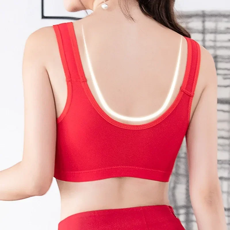 Sexy Front Closure Bra Women Front Fastening Bra Wireless Bras for Women Push Up Lingerie Plus Size Brassiere No Steel Ring Bra