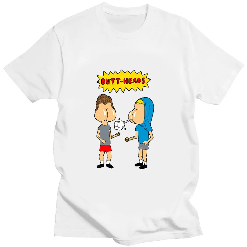 Beavis Butthead Funny Print Men Tshirt Summer Fashion Male T Shirt Unique Creativity Short-sleev O-neck Man Streetwear Tee Tops