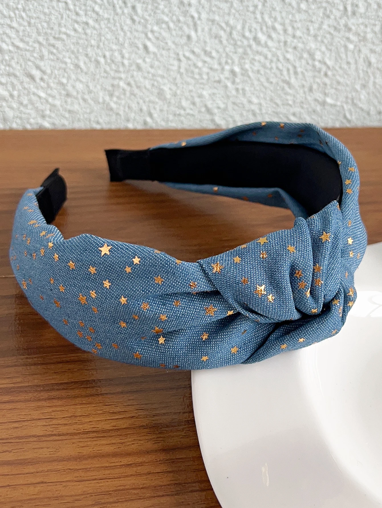 1Pcs Vintage Cowboy Non Slip Headbands Fashion for Women,Hairband for Hair Wide Top Knot Hair Hoops for Girls,Hair Accessories