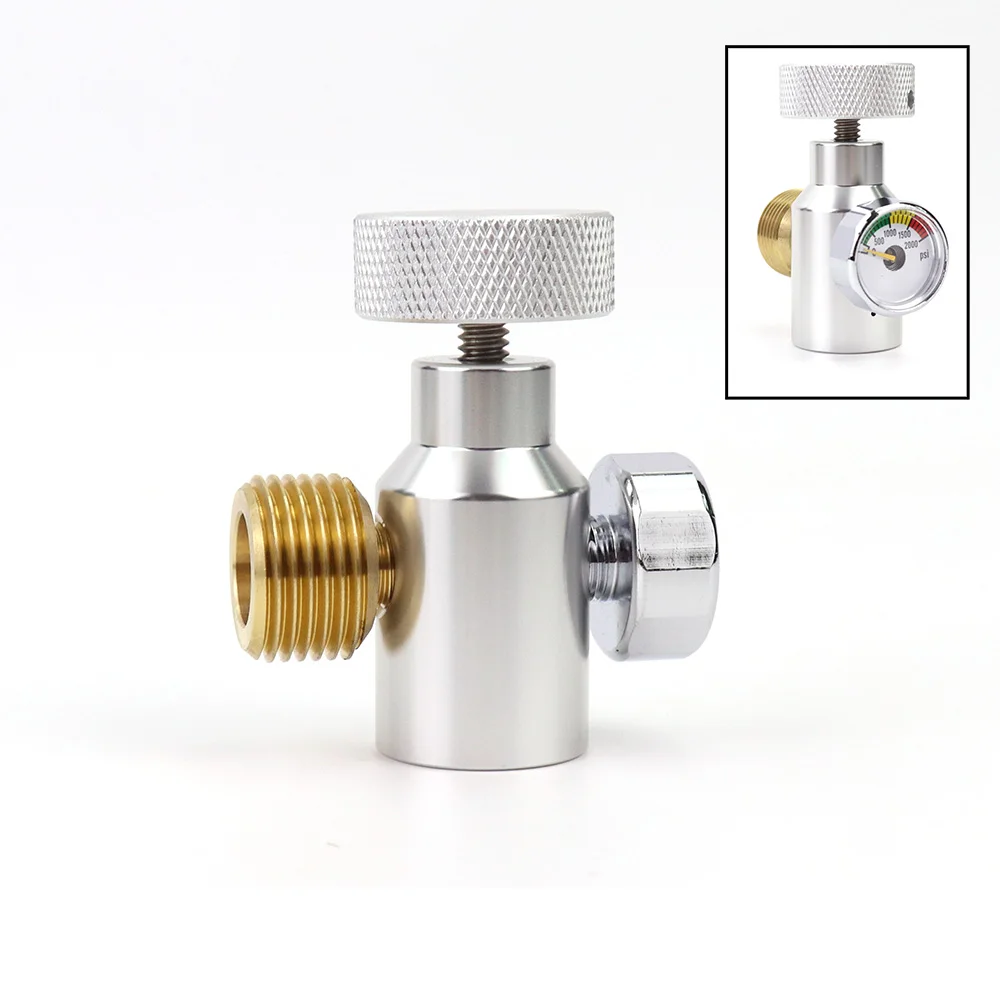 Neues Modell Soda CO2 Nachfülladapter Stecker Gasregler Soda Tank Zylinder Aquarium Homebrew Tr21-4 auf W21.8-14
