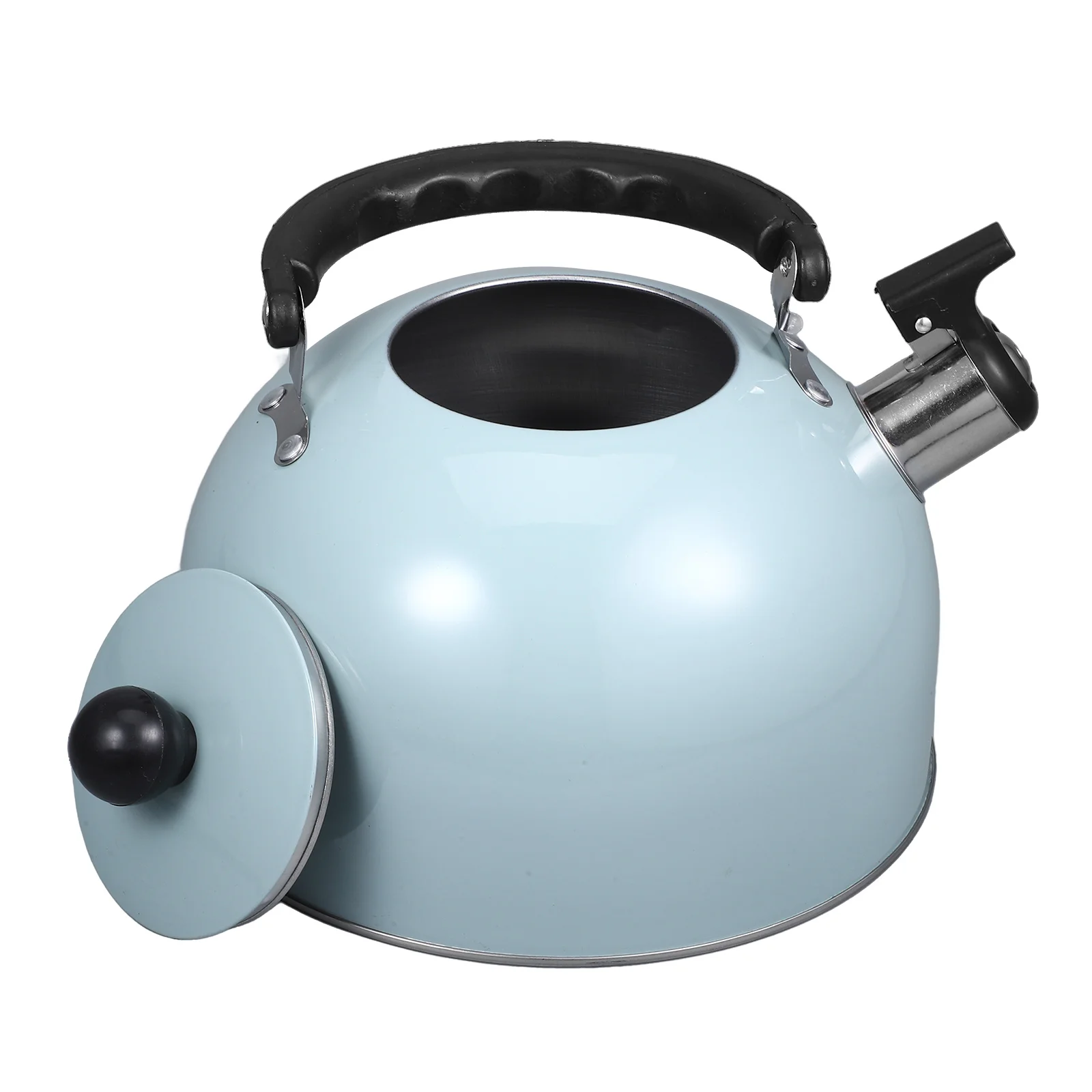 

Stainless Steel Whistling Kettle Boiling Water Pot For Home Kitchen Vintage Tea Kettle Anti-Scald Handle Portable Stovetop Water