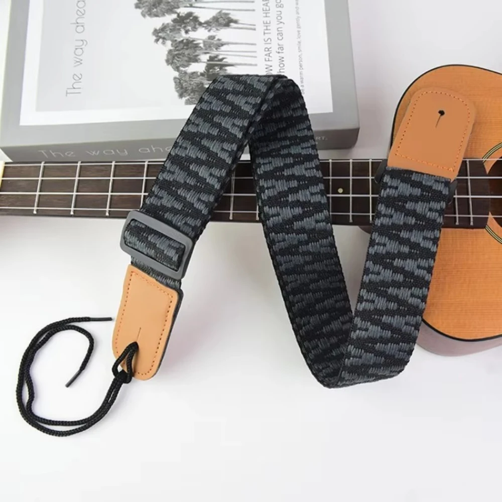 Ukulele Harness Major Children Manual Adjustable 75-117cm Thickening Diagonal Cross Strap Embroidery Personality Widen Delicate
