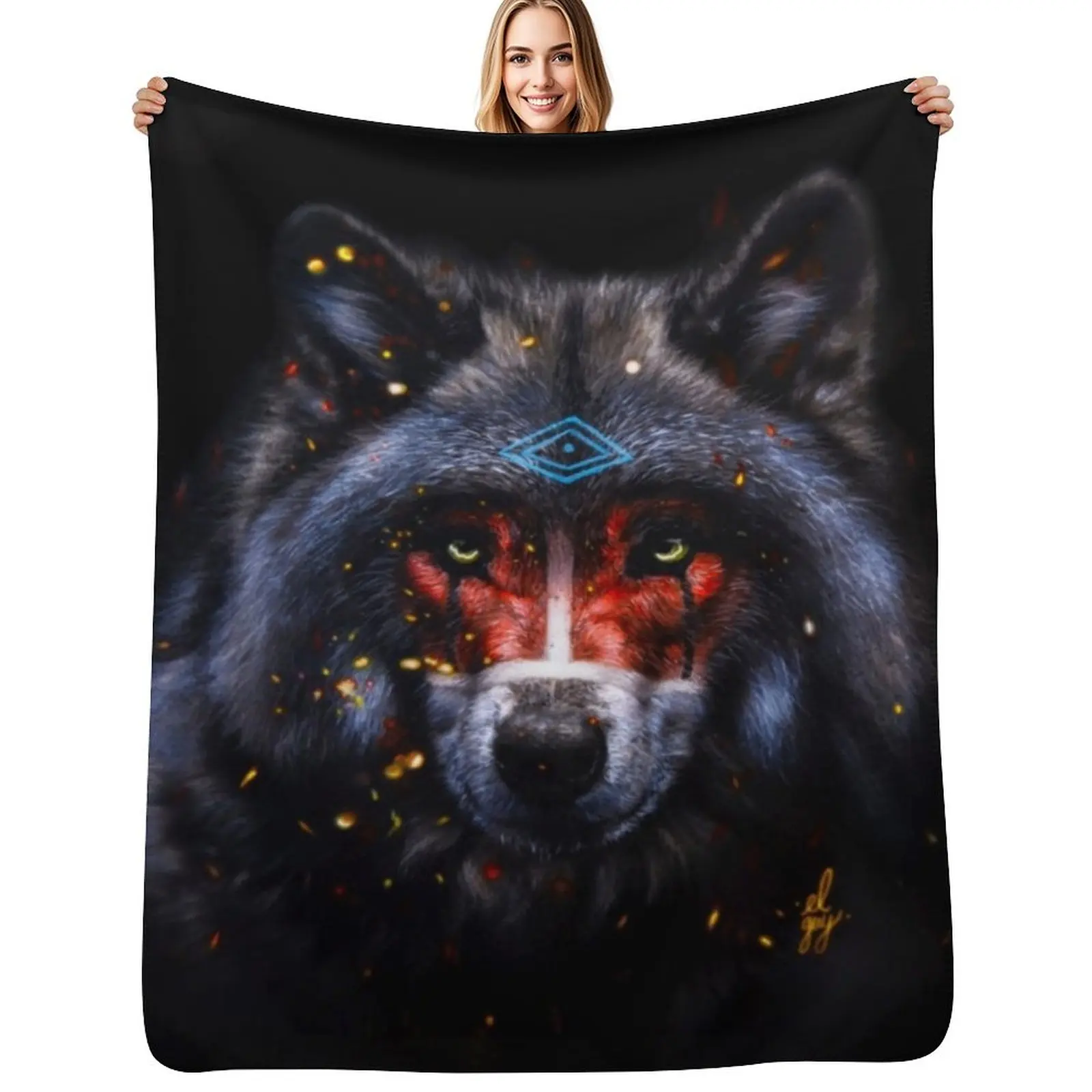 

The Shaman Throw Blanket Polar Single Luxury Custom Blankets