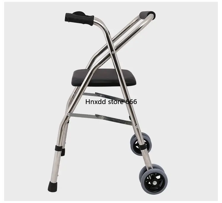 Walker Handicap Stainless Steel Postoperative Wheeled Walker