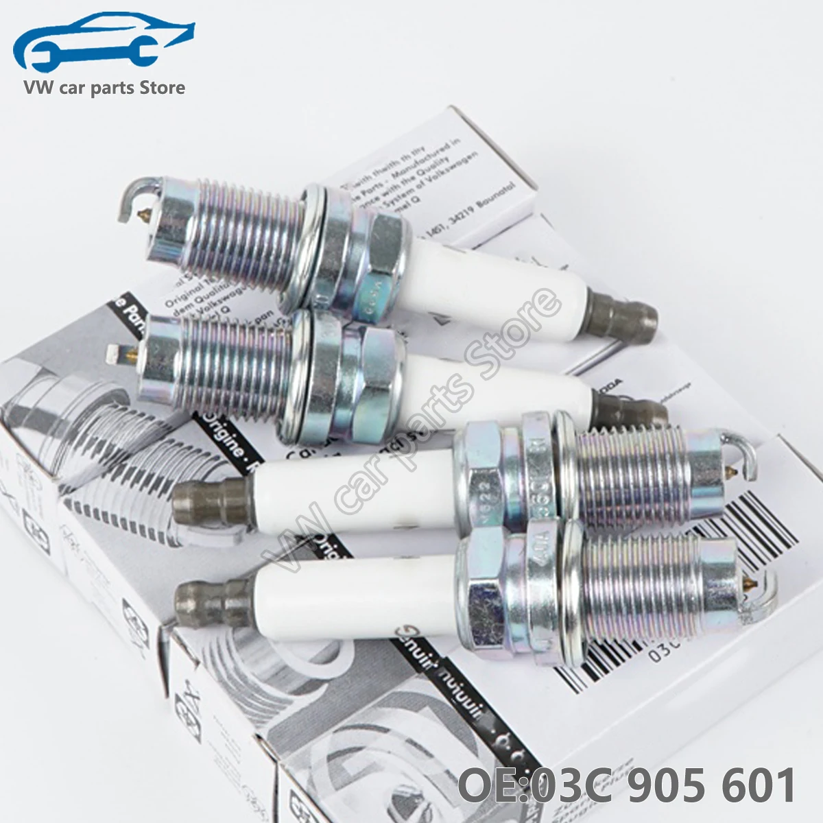 

4 PCS 03C905601 Platinum Spark Plug For A-udi A1 A3 VW Golf Jetta Passat Tiguan Skoda Seat 1.4TSI/1.4TFSI PZFR6R 03C 905 601 B