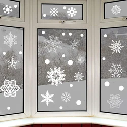 Christmas 37pcs Glitter Snowflake Clings Window Film Glass Sticker Static Decal