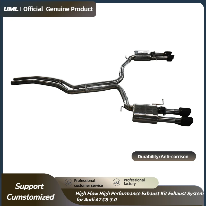 

High Flow High Performance Exhaust Kit Exhaust System for Audi A7 C8-3.0