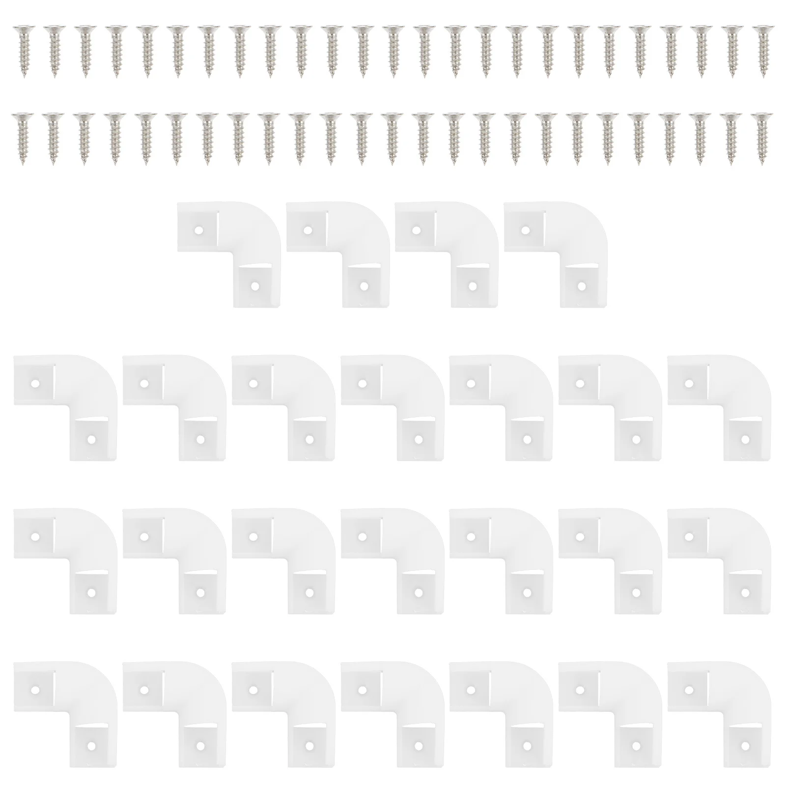 

25Pcs Lights Strip Turning Channels 90-Degrees L Shape Corner Connectors LED Channel Shells for Corner Connection
